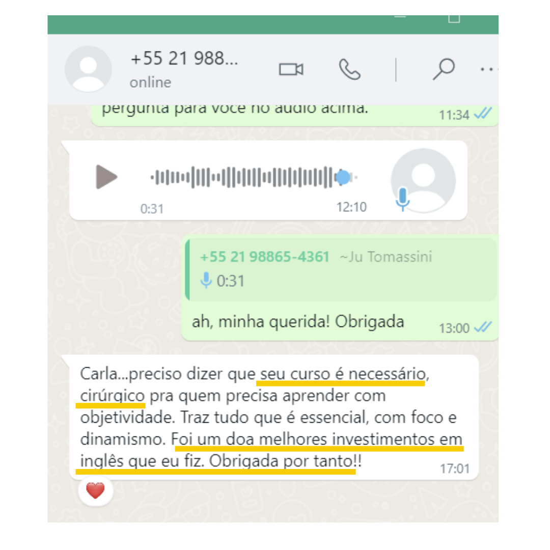 Depoimento de aluno Save Me Teacher